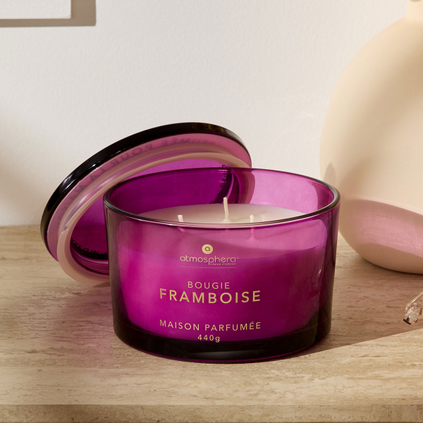 Κερί Αρωματικό 440gr (Φ13x9) A-S Glowy Raspberry 214889E