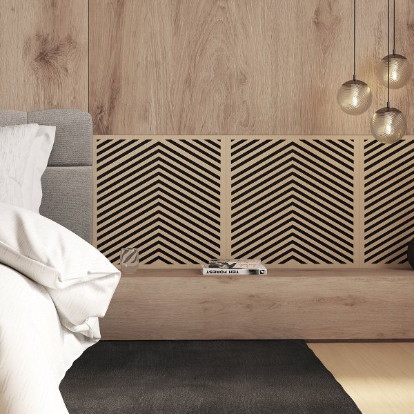 3D Πάνελ Τοίχου Ξύλινο (120x60) A-S Eileen Chevrons 215586
