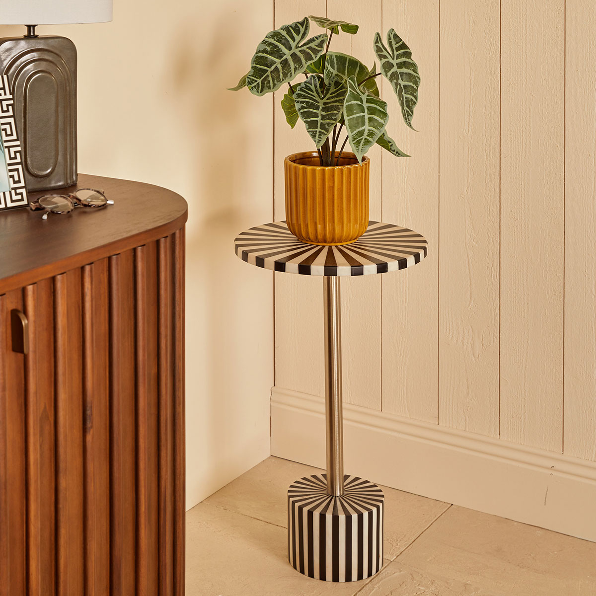 Βοηθητικό Τραπεζάκι (Φ36x58.5) A-S Nema Marble 213082