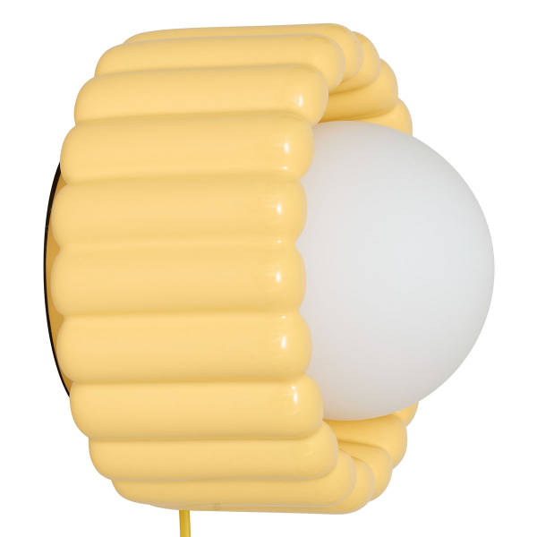 Απλίκα Τοίχου Με Φις Πρίζας A-S Lotta Yellow 210395B