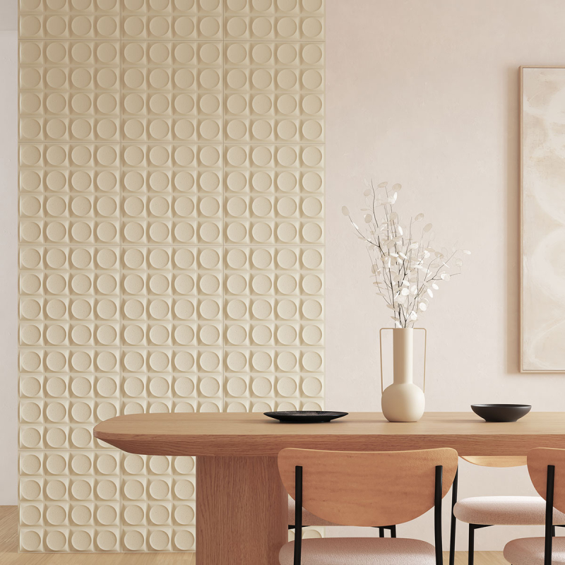 Αυτοκόλλητα 3D Πάνελ Τοίχου Πλαστικά (Σετ 2τμχ) A-S Oren Circles 218524