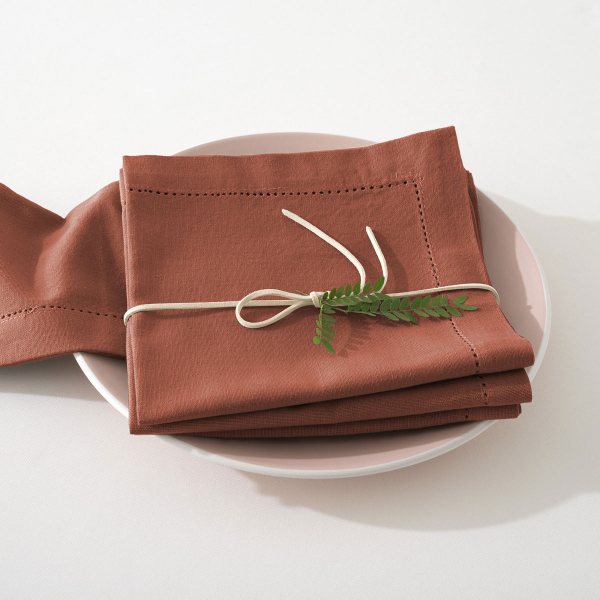 Πετσέτες Φαγητού (Σετ 4τμχ) A-S Jane Terracotta 146341C