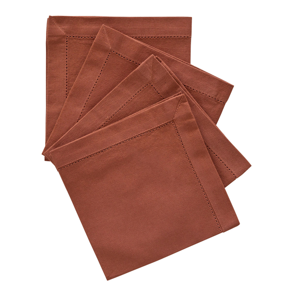 Πετσέτες Φαγητού (Σετ 4τμχ) A-S Jane Terracotta 146341C