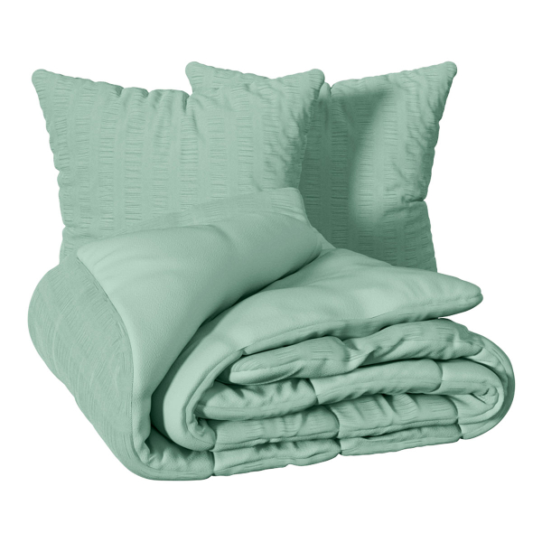 Παπλωματοθήκη Υπέρδιπλη (240x220) + Διακοσμητικές Μαξιλαροθήκες A-S Irhia Celadon 201968B