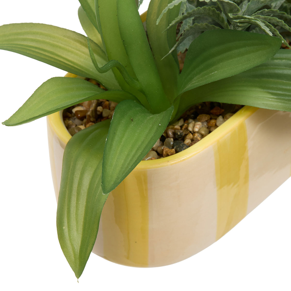 Τεχνητό Φυτό Σε Γλάστρα (31x22x24) A-S Poolside 214039 Yellow