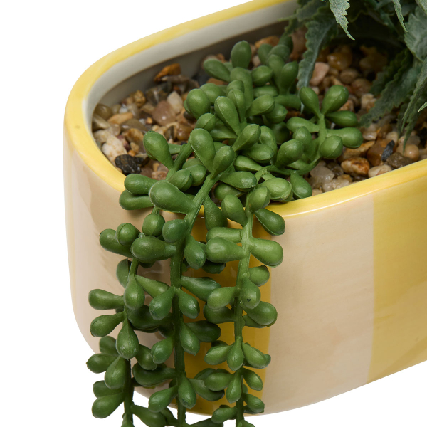 Τεχνητό Φυτό Σε Γλάστρα (31x22x24) A-S Poolside 214039 Yellow