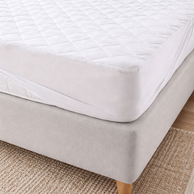 Κάλυμμα Στρώματος King Size (180x200+40) Αδιάβροχο Καπιτονέ Ravelia Με Φούστα Ύφασμα