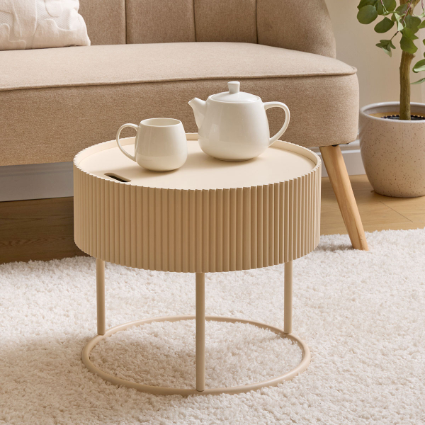 Βοηθητικό Τραπεζάκι Με Αποθηκευτικό Χώρο (Φ45x40.5) A-S Juna 213063A