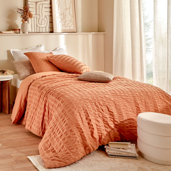 Παπλωματοθήκη Υπέρδιπλη (240x220) + Διακοσμητικές Μαξιλαροθήκες A-S Irhia Terracotta 201968C