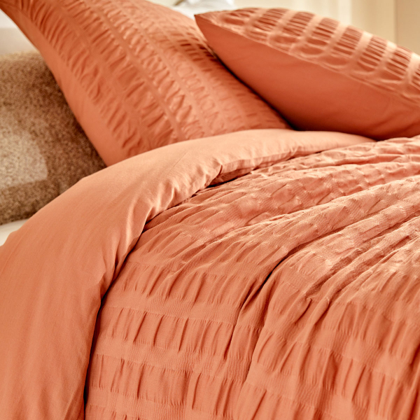 Παπλωματοθήκη Υπέρδιπλη (240x220) + Διακοσμητικές Μαξιλαροθήκες A-S Irhia Terracotta 201968C