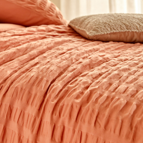 Παπλωματοθήκη Υπέρδιπλη (240x220) + Διακοσμητικές Μαξιλαροθήκες A-S Irhia Terracotta 201968C