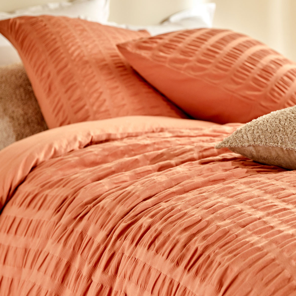 Παπλωματοθήκη Υπέρδιπλη (240x220) + Διακοσμητικές Μαξιλαροθήκες A-S Irhia Terracotta 201968C