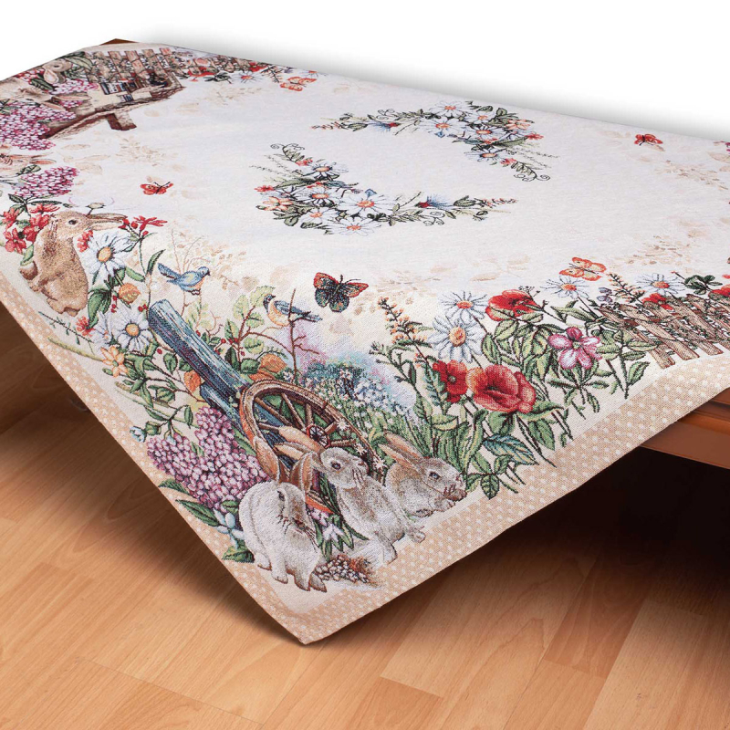 Πασχαλινό Τραπεζομάντηλο (140x140) Silk Fashion Alicia