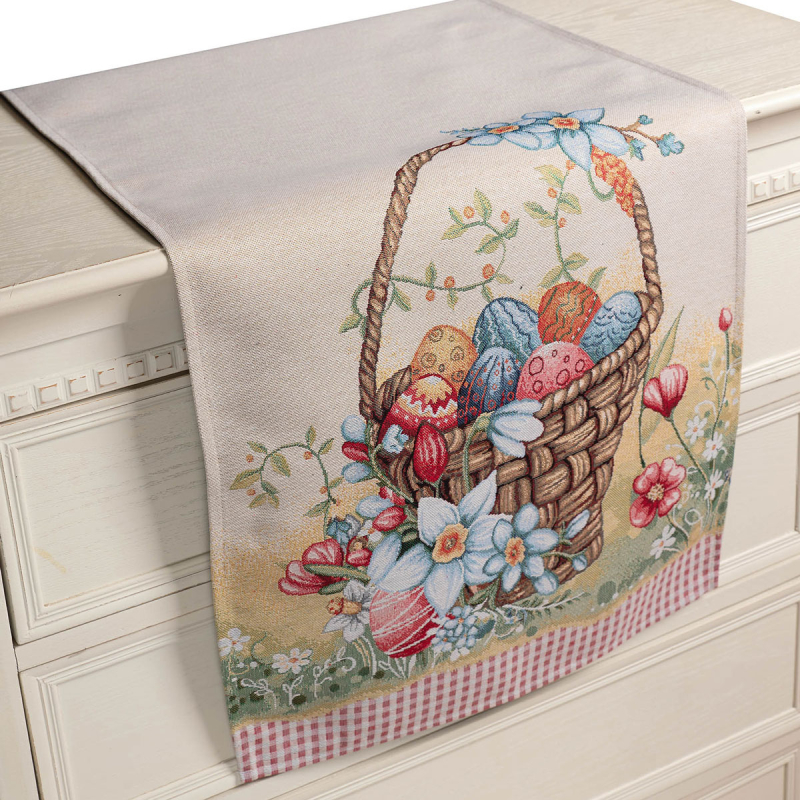 Πασχαλινή Τραβέρσα (40x150) Silk Fashion Magic Easter