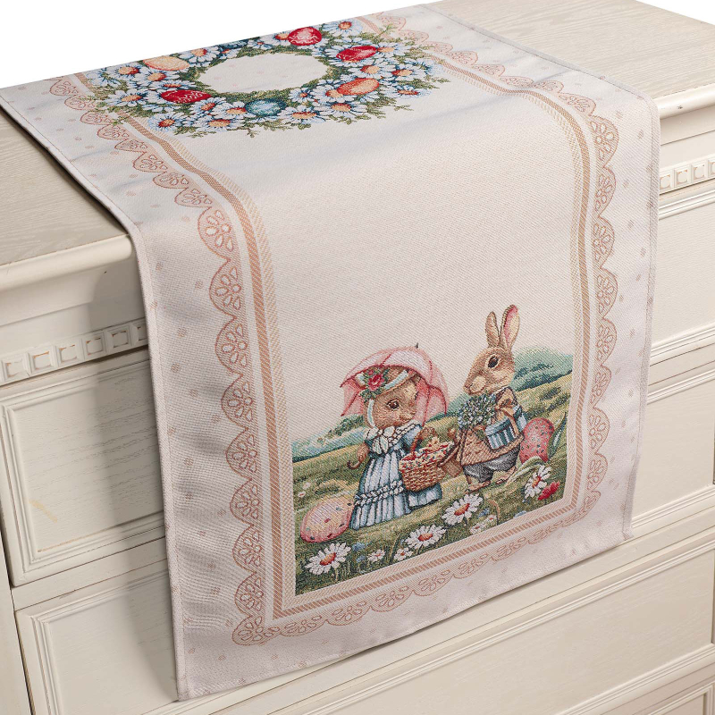 Πασχαλινή Τραβέρσα (40x150) Silk Fashion Spring Walk