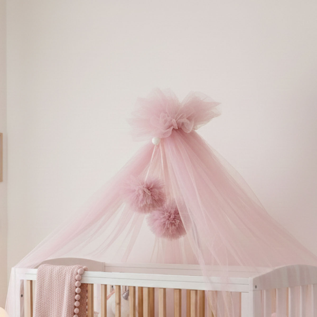 Διακοσμητικά Pom Pom Για Κουνουπιέρα Abo Dark Pink