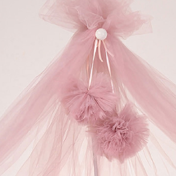 Διακοσμητικά Pom Pom Για Κουνουπιέρα Abo Dark Pink