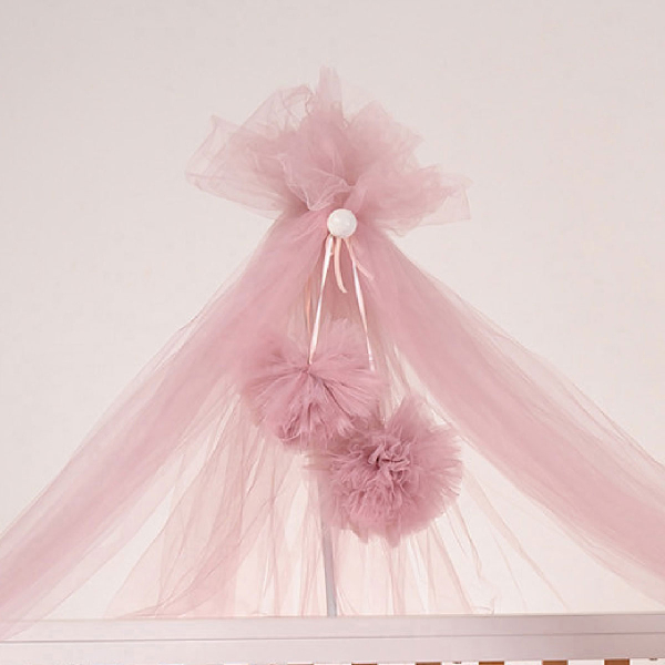 Διακοσμητικά Pom Pom Για Κουνουπιέρα Abo Light Pink