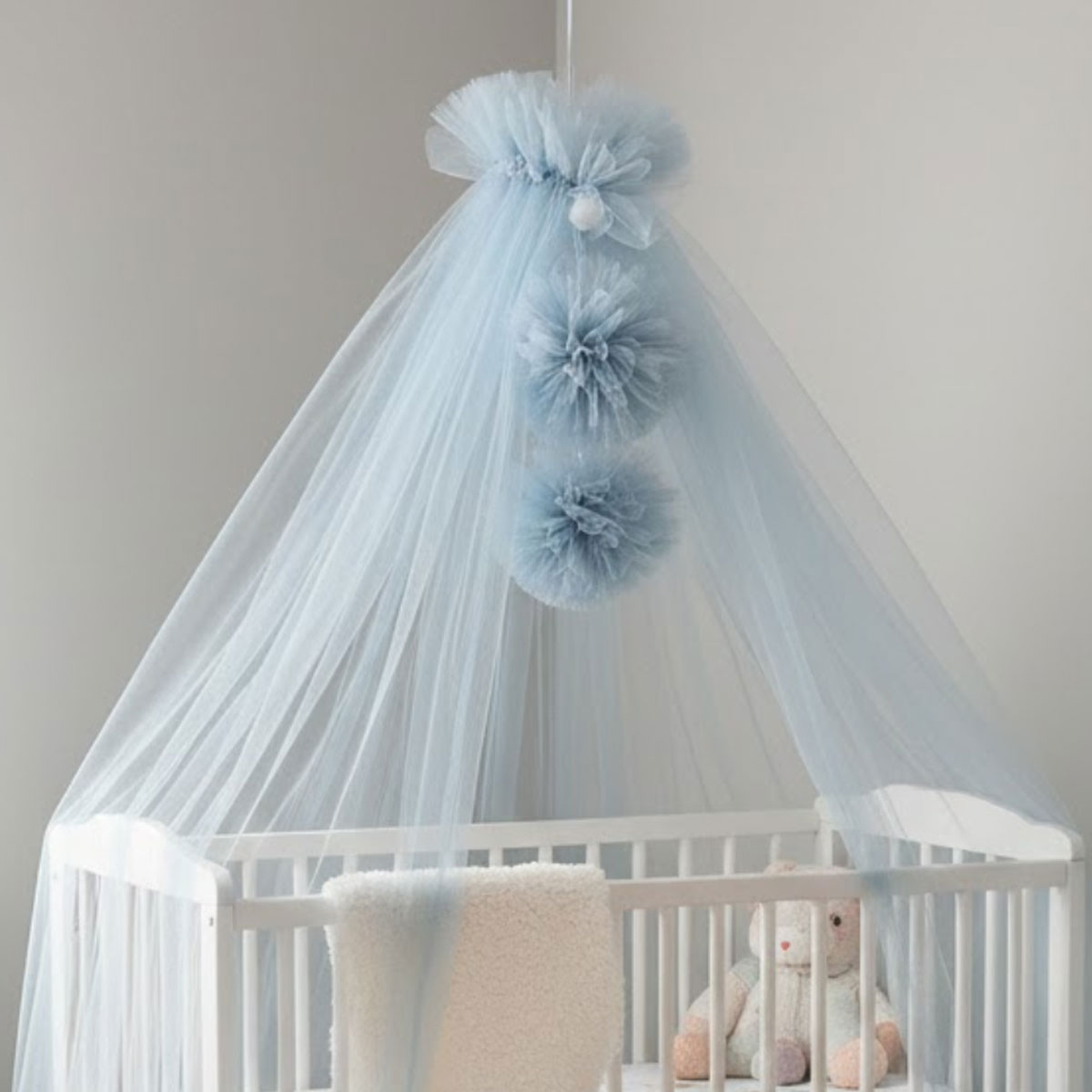 Διακοσμητικά Pom Pom Για Κουνουπιέρα Abo Blue