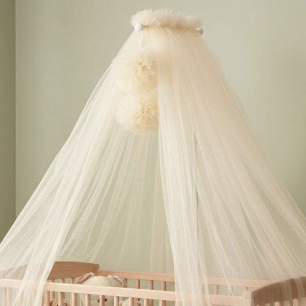 Διακοσμητικά Pom Pom Για Κουνουπιέρα Abo Beige