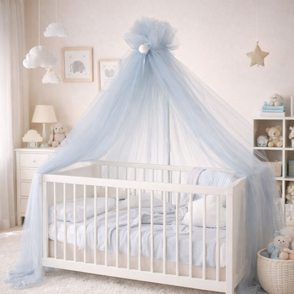 Κουνουπιέρα Κούνιας Με Σίδερο Abo Blue