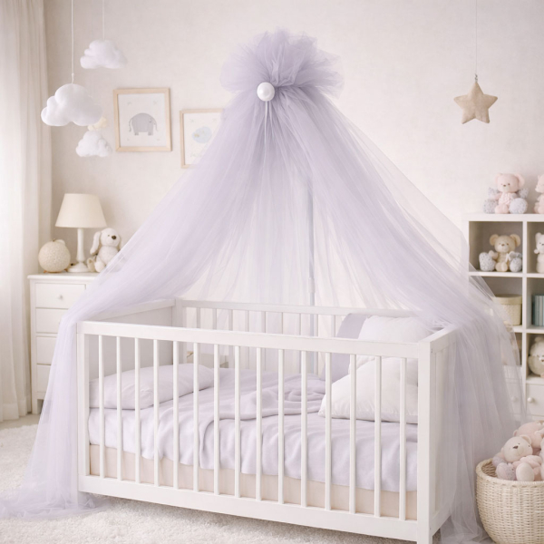 Κουνουπιέρα Κούνιας Με Σίδερο Abo Grey