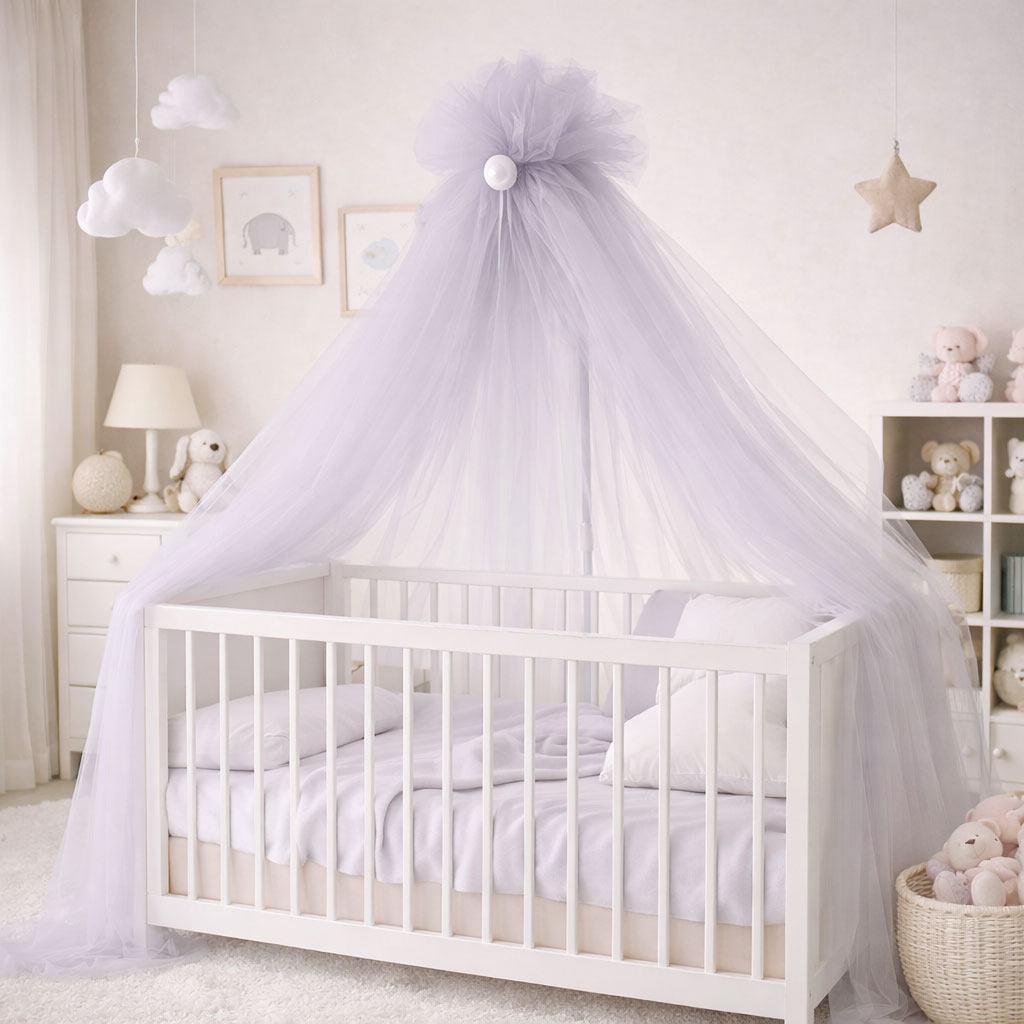 Κουνουπιέρα Κούνιας Με Σίδερο Abo Grey