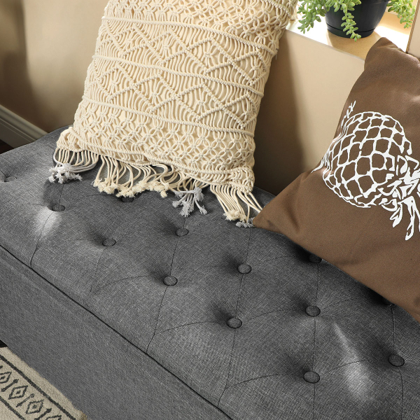 Ταμπουρέ Με Αποθηκευτικό Χώρο (118x45x45) Songmics LOM070G01