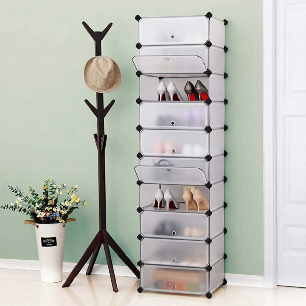 Κουτιά Αποθήκευσης - Παπουτσοθήκη 10τμχ Songmics LPC010WZ01