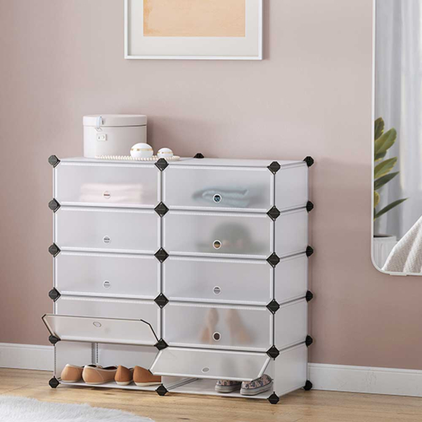 Κουτιά Αποθήκευσης - Παπουτσοθήκη 10τμχ Songmics LPC010WZ01