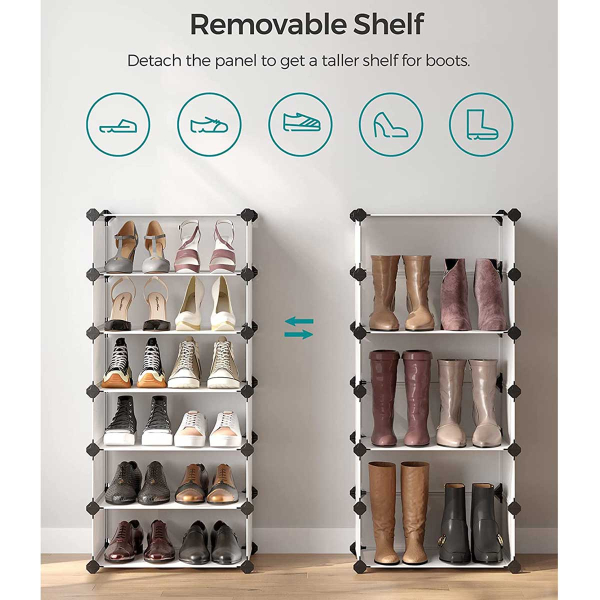 Κουτιά Αποθήκευσης - Παπουτσοθήκη 10τμχ Songmics LPC010WZ01