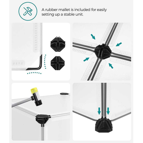 Κουτιά Αποθήκευσης - Παπουτσοθήκη 10τμχ Songmics LPC010WZ01