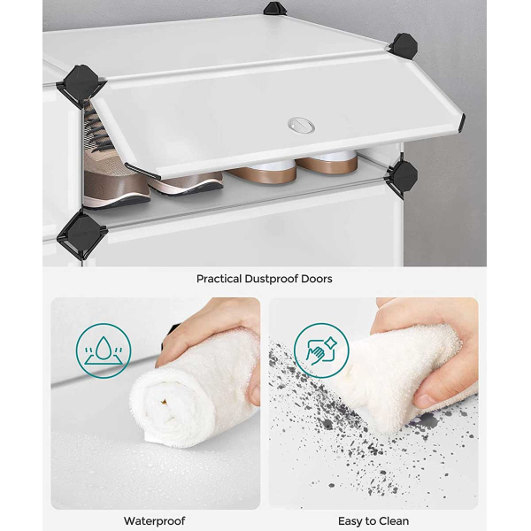 Κουτιά Αποθήκευσης - Παπουτσοθήκη 10τμχ Songmics LPC010WZ01