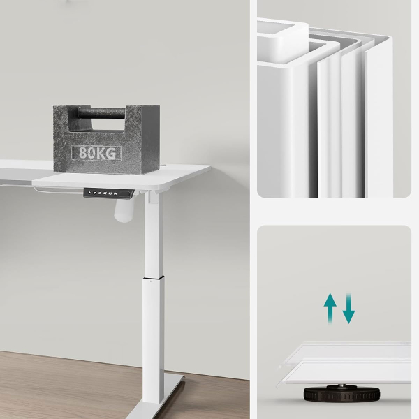 Ηλεκτρικό Γραφείο (120x60x72/120) Με Ρυθμιζόμενο Ύψος Songmics LSD015WZ05