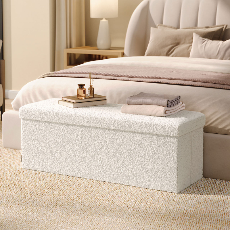 Ταμπουρέ Με Αποθηκευτικό Χώρο (110x38x38) Songmics LSF097W02