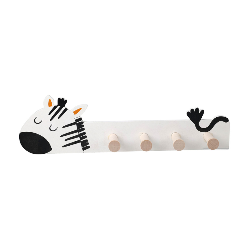 Κρεμάστρα Τοίχου 4 Θέσεων (35.5x6.5x10) K-M Zebra DD1200040