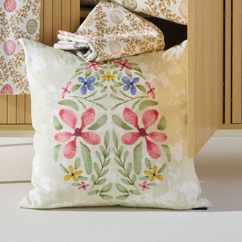 Ζεύγος Πασχαλινές Μαξιλαροθήκες 2 Όψεων (50x50) Kentia Loft Easter 26 02