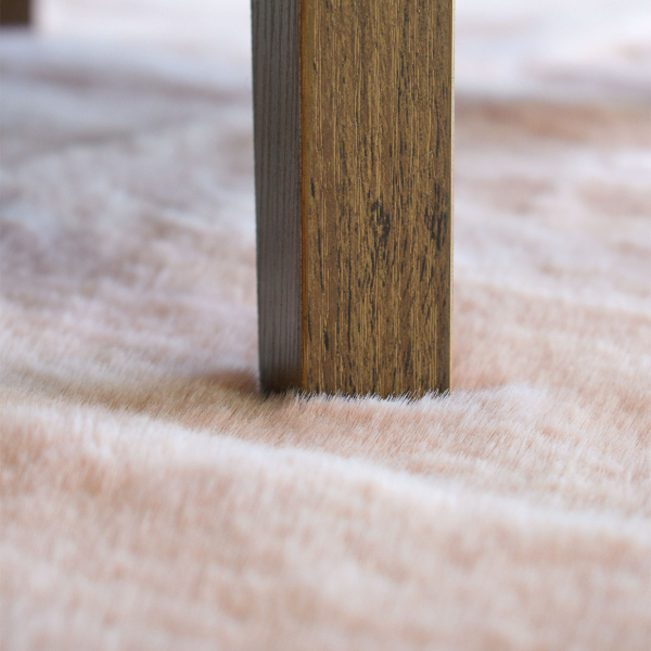 Στρογγυλό Xαλί Γούνινο (Φ100) Ravelia Fluffy Pink