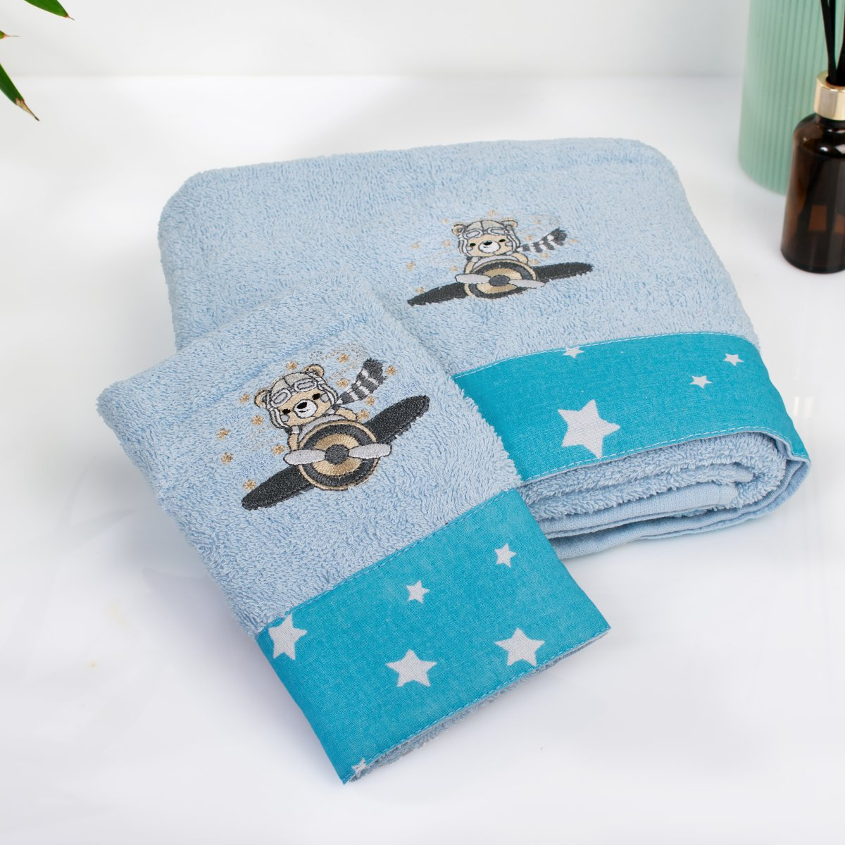 Παιδικές Πετσέτες (Σετ 2 Τμχ) Dimcol Aviator 183