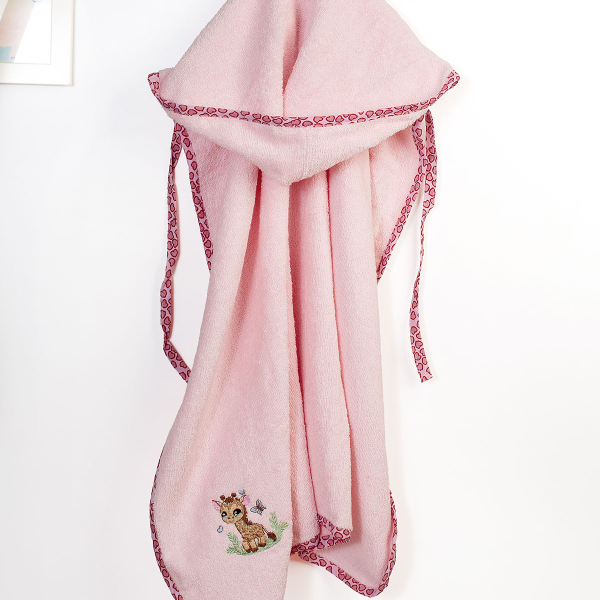 Βρεφική Κάπα (75x85) Dimcol Giraffe 171 Pink