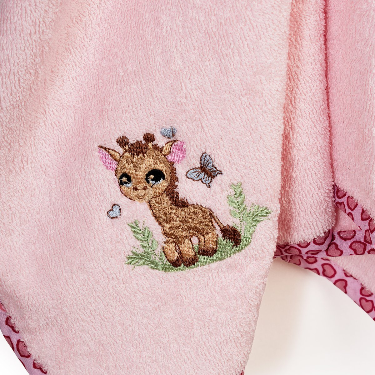 Βρεφική Κάπα (75X85) Dimcol Giraffe 171 Pink Home Βρεφικά Προίκα Μωρού Κάπες Βρεφικές Spitishop
