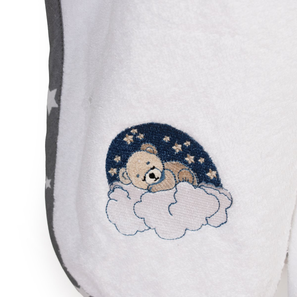 Βρεφική Κάπα (75x85) Dimcol Cloudy Bear 176 White-Grey