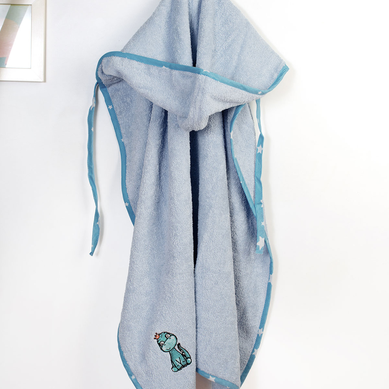 Βρεφική Κάπα (75x85) Dimcol Dinosaur 179 Sky Blue