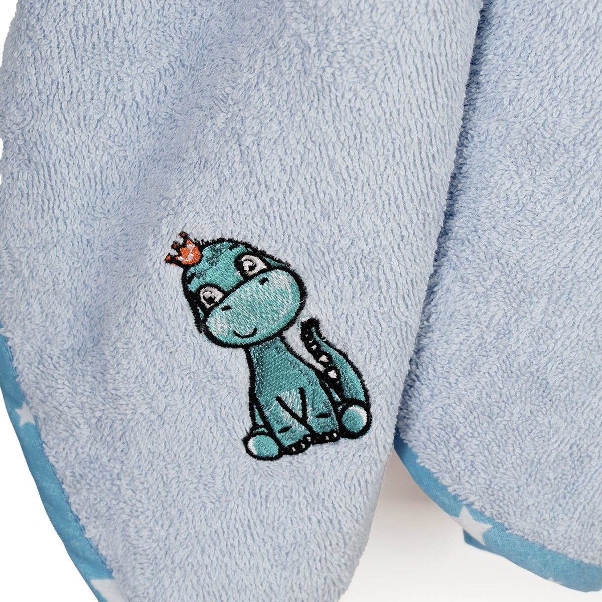 Βρεφική Κάπα (75X85) Dimcol Dinosaur 179 Sky Blue Home Βρεφικά Προίκα Μωρού Κάπες Βρεφικές Spitishop
