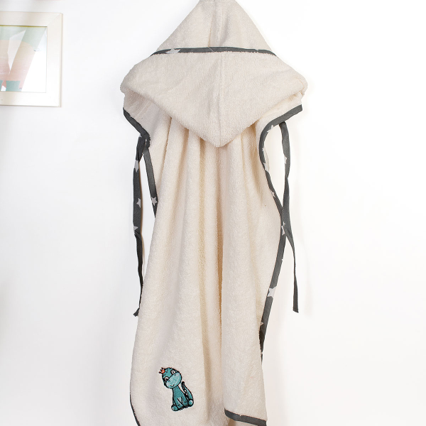 Βρεφική Κάπα (75x85) Dimcol Dinosaur 181 Ecru-Grey