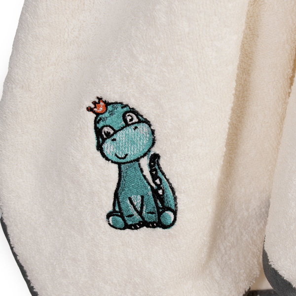 Βρεφική Κάπα (75x85) Dimcol Dinosaur 181 Ecru-Grey