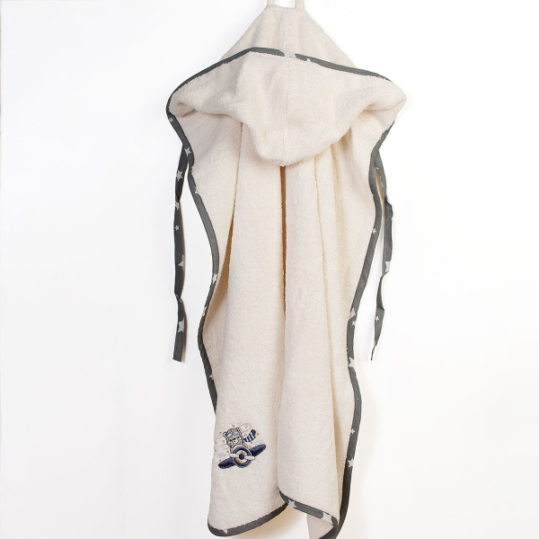 Βρεφική Κάπα (75x85) Dimcol Aviator 185 Ecru-Grey