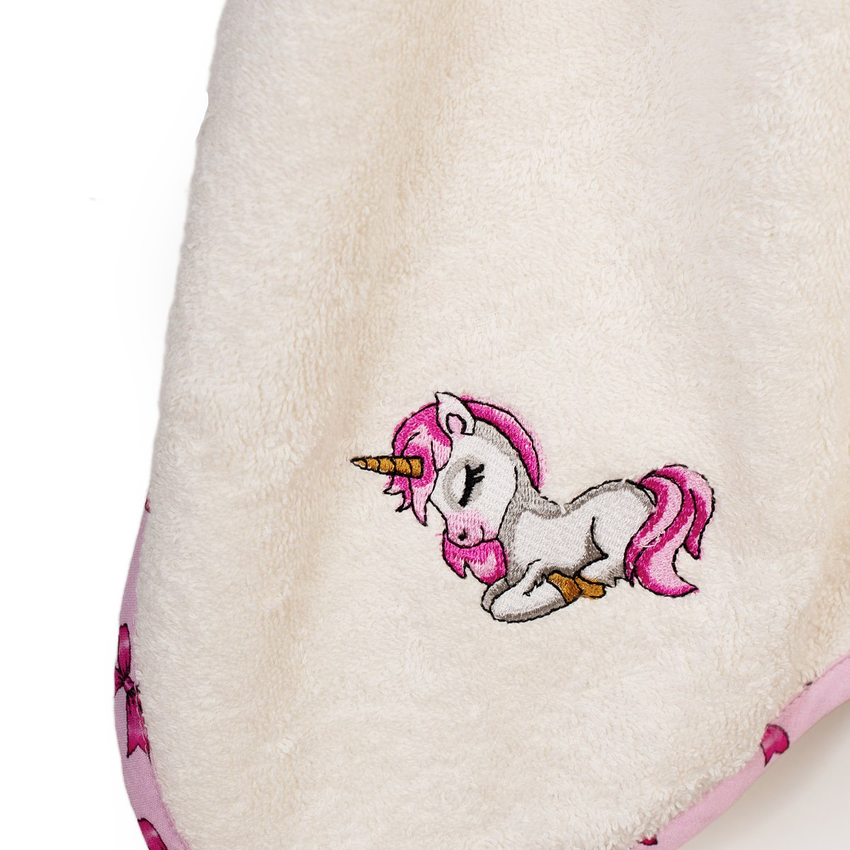 Βρεφική Κάπα (75X85) Dimcol Unicorn 189 Ecru-Pink Home Βρεφικά Προίκα Μωρού Κάπες Βρεφικές Spitishop