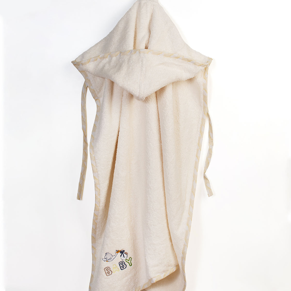 Βρεφική Κάπα (75x85) Dimcol Stork 194 Ecru-Yellow