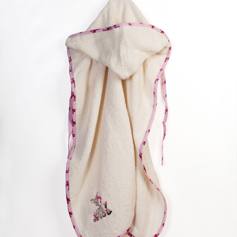Βρεφική Κάπα (75x85) Dimcol Deer 198 Ecru-Pink